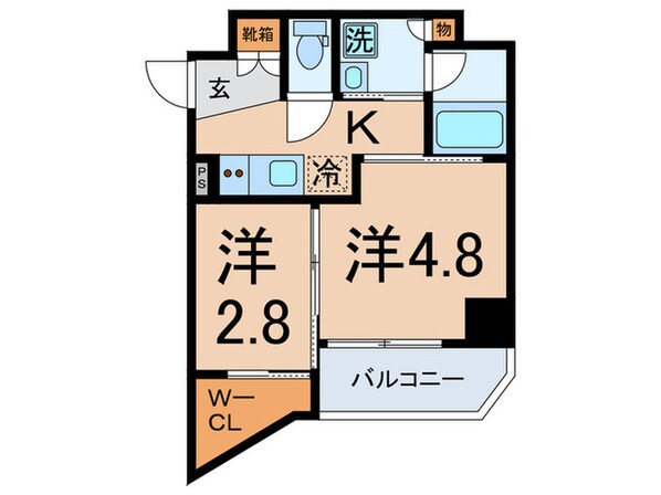 レジデンス北大塚（407）の物件間取画像